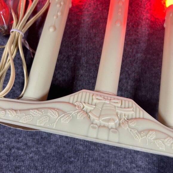 Vintage Everglow 3 Light Electric Christmas Candolier in Original Box Unsused - Picture 2 of 7